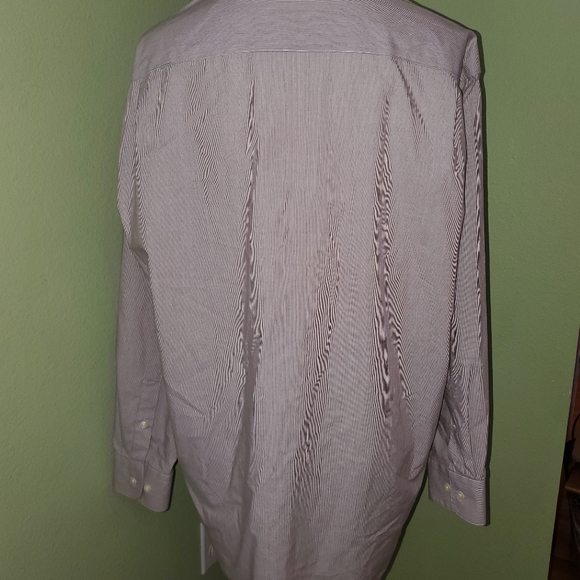 Perry Ellis Portfolio light purple large striped long sleeve button down. - Picture 3 of 10